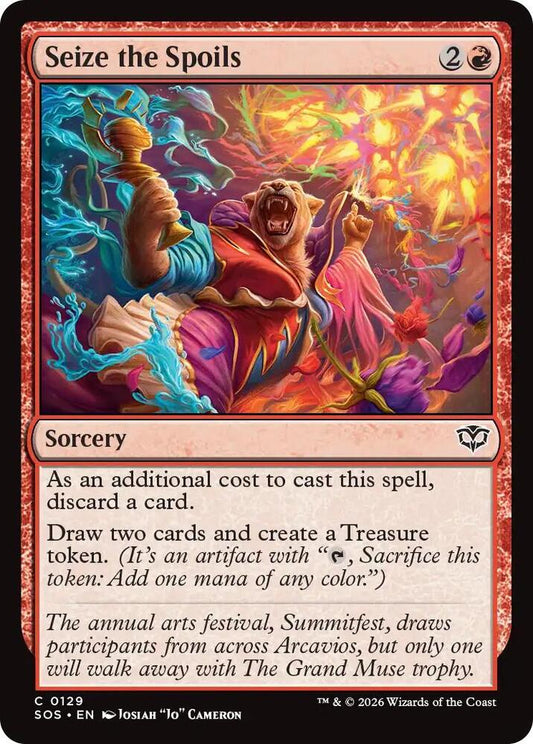Magic: The Gathering Secrets of Strixhaven Seize the Spoils 129 C Near Mint Foil (French)