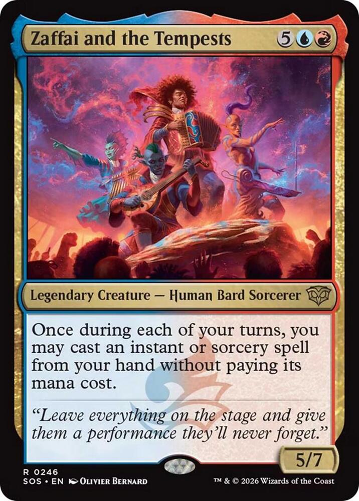Magic: The Gathering Secrets of Strixhaven Zaffai and the Tempests 246 R Near Mint (Japanese)