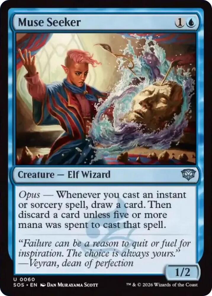 Magic: The Gathering Secrets of Strixhaven Muse Seeker 60 U Near Mint (Spanish)