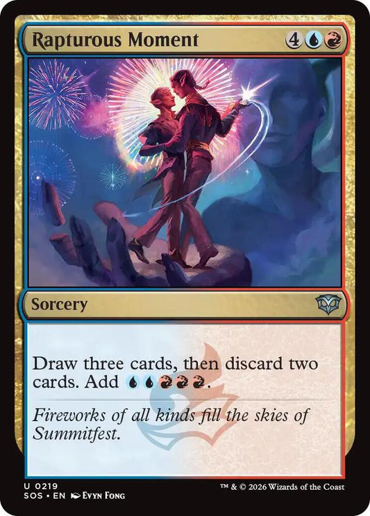 Magic: The Gathering Secrets of Strixhaven Rapturous Moment 219 U Near Mint (French)