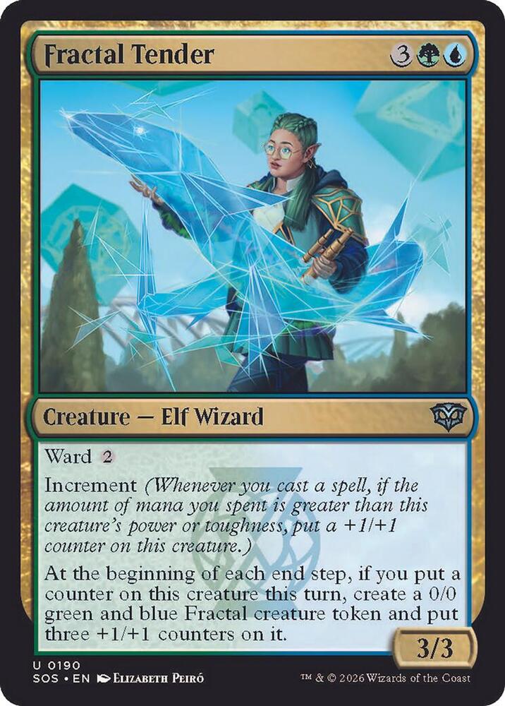 Magic: The Gathering Secrets of Strixhaven Fractal Tender 190 U Near Mint (Italian)