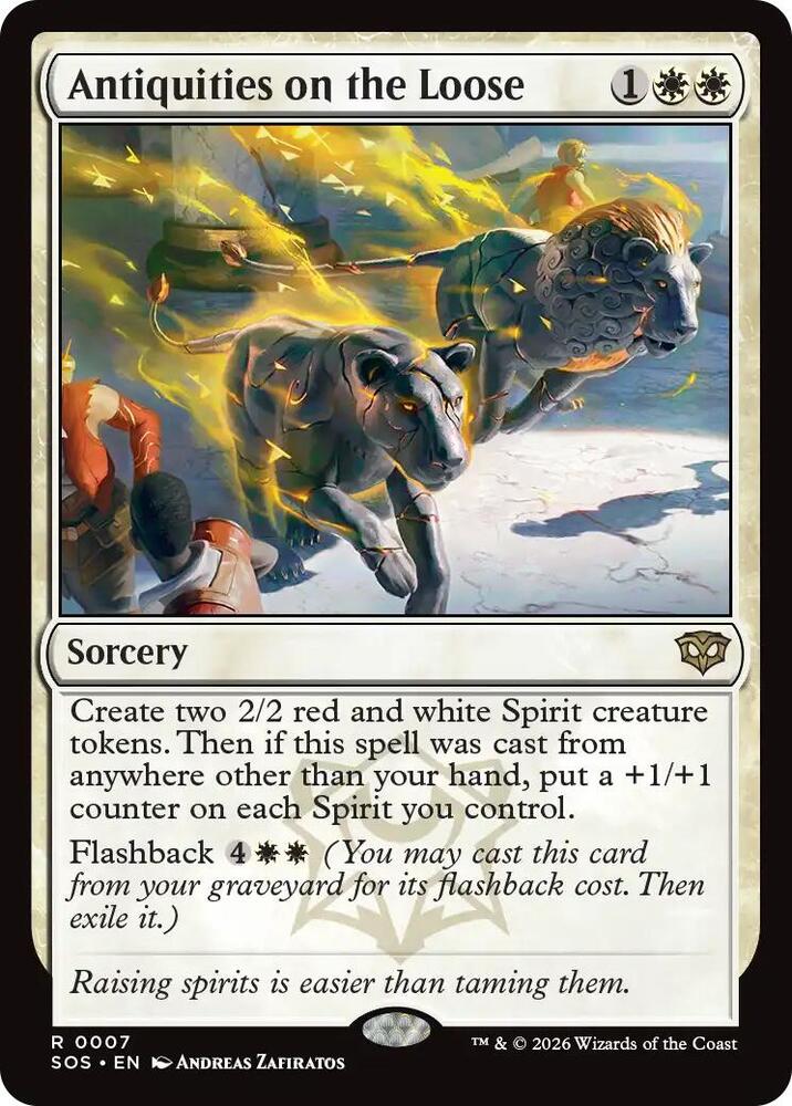 Magic: The Gathering Secrets of Strixhaven Antiquities on the Loose 7 R Near Mint Foil (German)