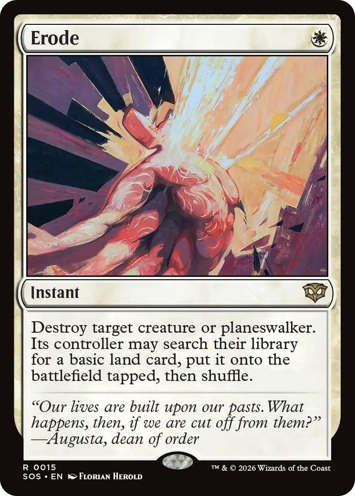 Magic: The Gathering Secrets of Strixhaven Erode 15 R Near Mint (Japanese)