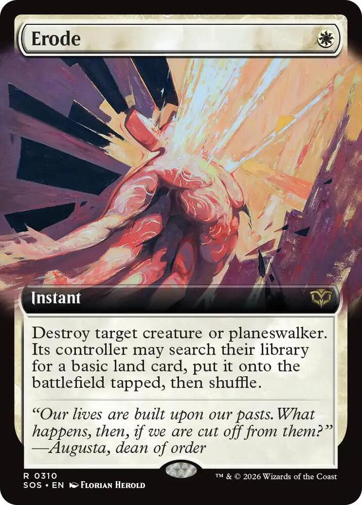 Magic: The Gathering Secrets of Strixhaven Erode (Extended Art) 310 R Near Mint (German)