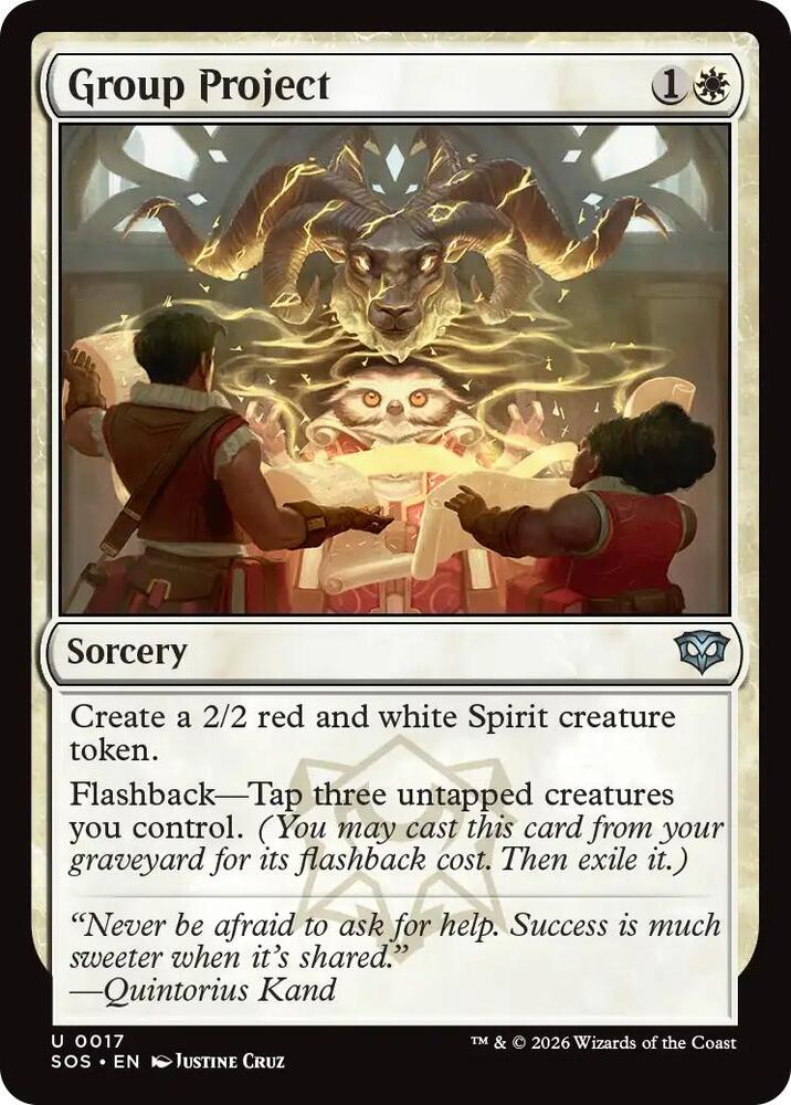 Magic: The Gathering Secrets of Strixhaven Group Project 17 U Near Mint Foil