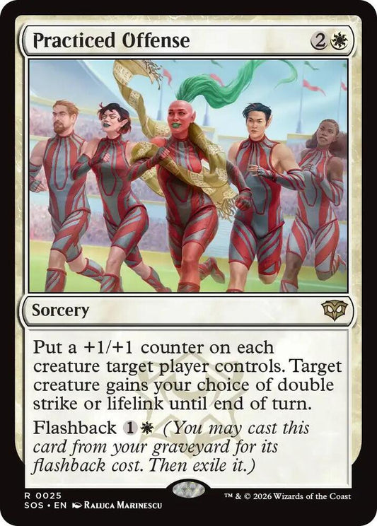 Magic: The Gathering Secrets of Strixhaven Practiced Offense 25 R Near Mint (Japanese)