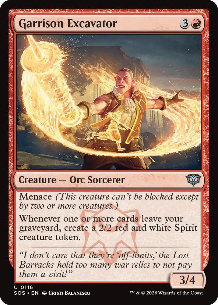 Magic: The Gathering Secrets of Strixhaven Garrison Excavator 116 U Near Mint (Japanese)