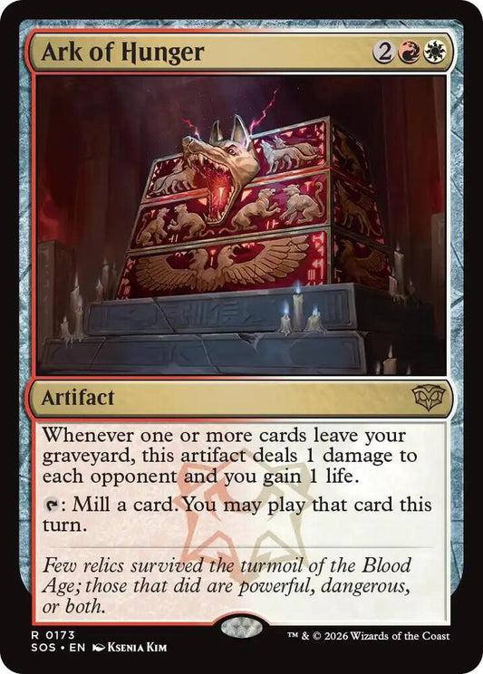 Magic: The Gathering Secrets of Strixhaven Ark of Hunger 173 R Near Mint Foil (Italian)