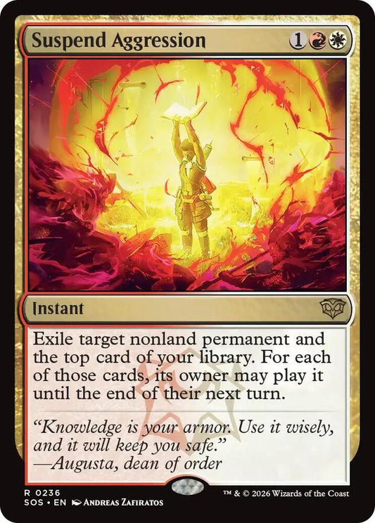 Magic: The Gathering Secrets of Strixhaven Suspend Aggression 236 R Near Mint (Japanese)