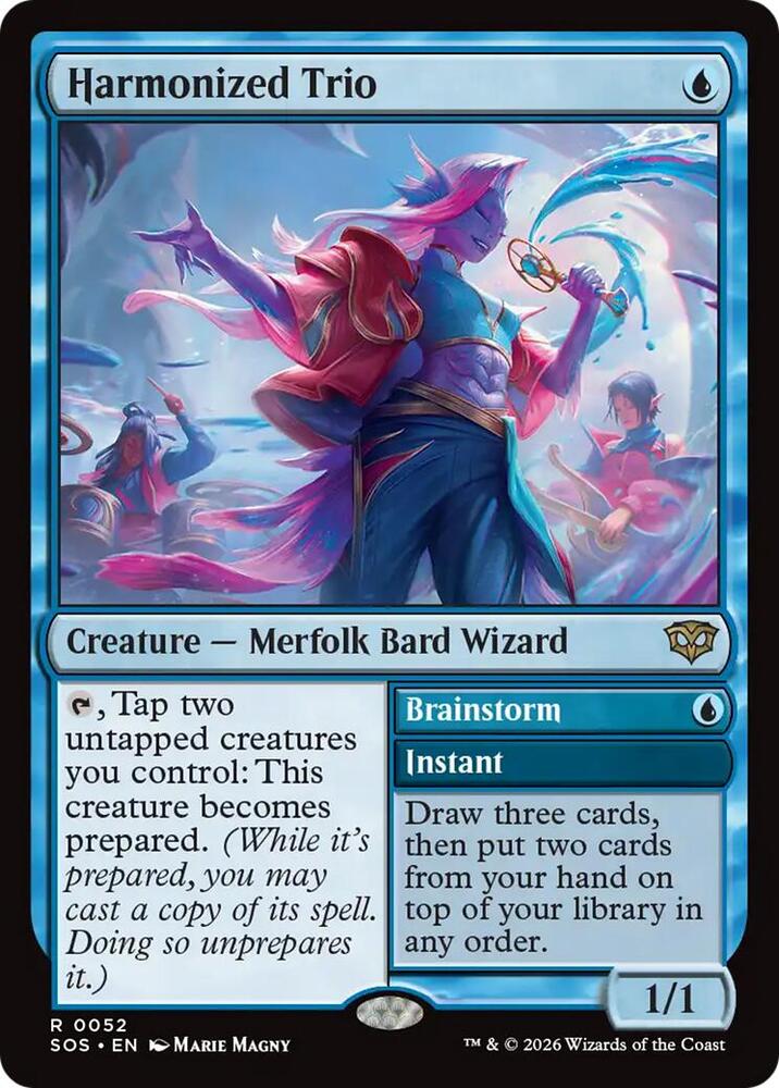 Magic: The Gathering Secrets of Strixhaven Harmonized Trio 52 R Near Mint Foil (Italian)