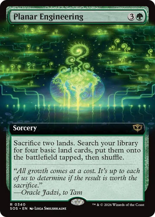 Magic: The Gathering Secrets of Strixhaven Planar Engineering (Extended Art) 340 R Near Mint Foil (Japanese)