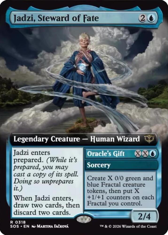 Magic: The Gathering Secrets of Strixhaven Jadzi, Steward of Fate (Extended Art) 318 R Near Mint (Japanese)
