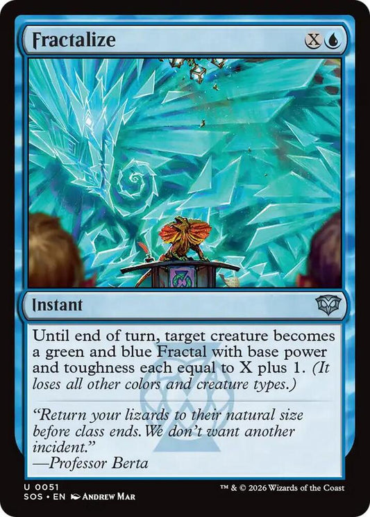 Magic: The Gathering Secrets of Strixhaven Fractalize 51 U Near Mint Foil (German)