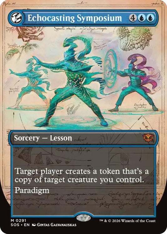 Magic: The Gathering Secrets of Strixhaven Echocasting Symposium (Borderless) 291 M Near Mint Foil (French)