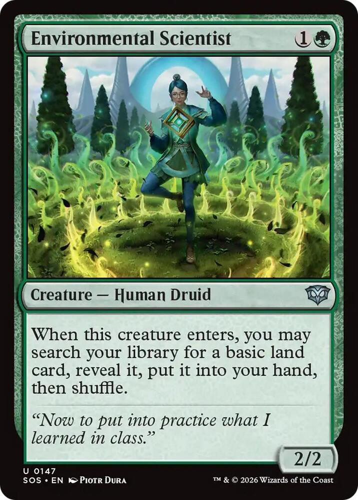 Magic: The Gathering Secrets of Strixhaven Environmental Scientist 147 U Near Mint (Japanese)