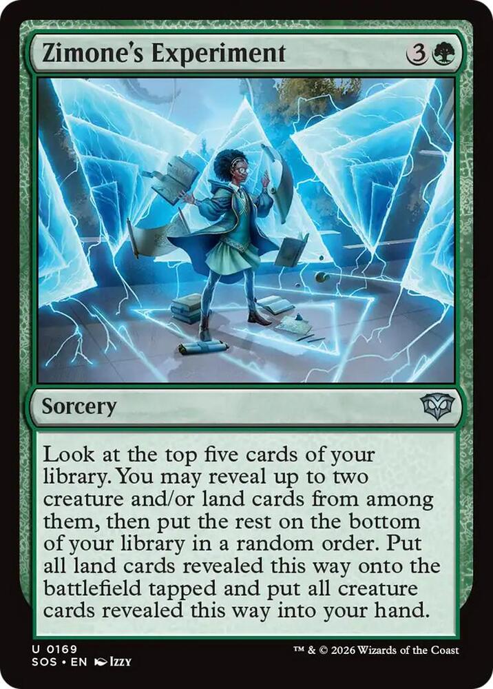 Magic: The Gathering Secrets of Strixhaven Zimone's Experiment 169 U Near Mint