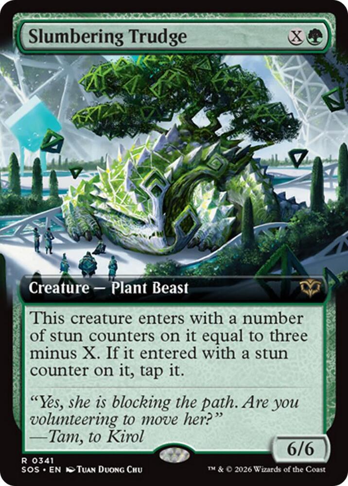 Magic: The Gathering Secrets of Strixhaven Slumbering Trudge (Extended Art) 341 R Near Mint (German)
