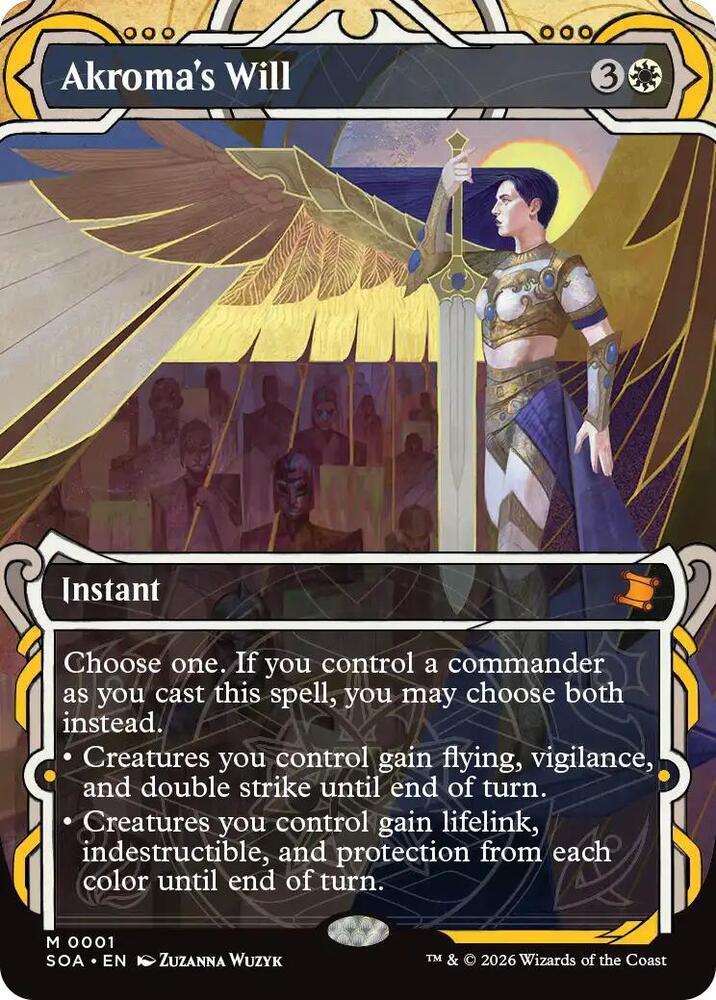 Magic: The Gathering Secrets of Strixhaven: Mystical Archive Akroma's Will 1 M Near Mint (Spanish)