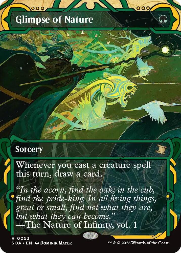 Magic: The Gathering Secrets of Strixhaven: Mystical Archive Glimpse of Nature 53 R Near Mint (Italian)