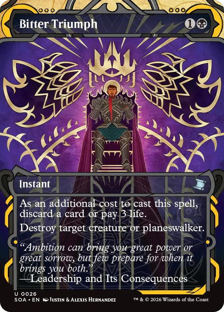 Magic: The Gathering Secrets of Strixhaven: Mystical Archive Bitter Triumph 26 U Near Mint