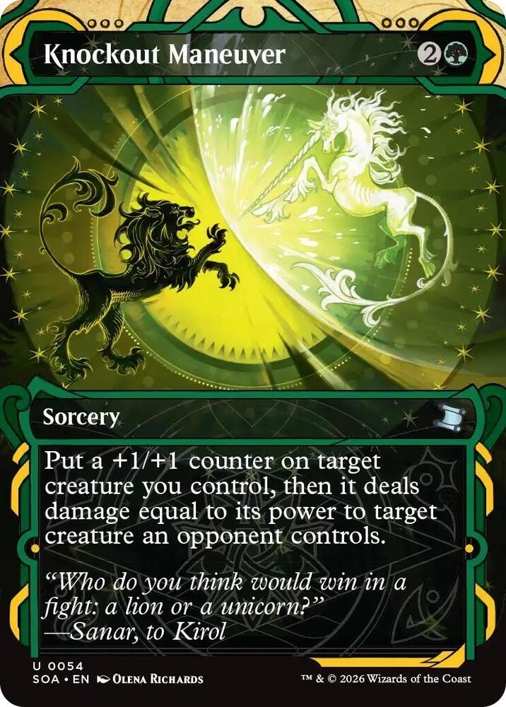 Magic: The Gathering Secrets of Strixhaven: Mystical Archive Knockout Maneuver 54 U Near Mint Foil (German)