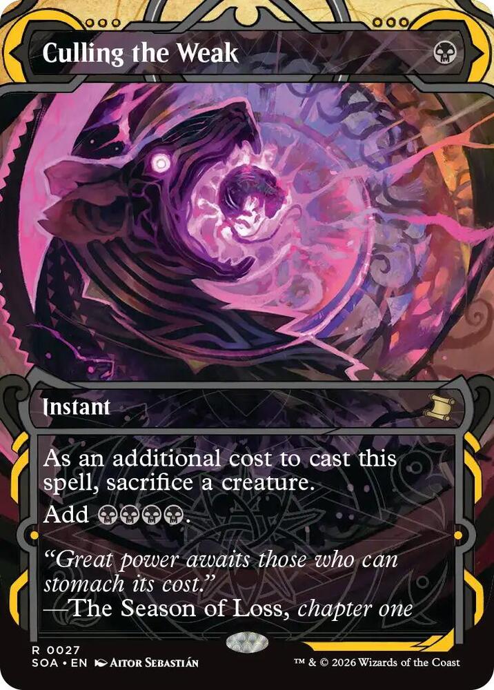 Magic: The Gathering Secrets of Strixhaven: Mystical Archive Culling the Weak 27 R Near Mint
