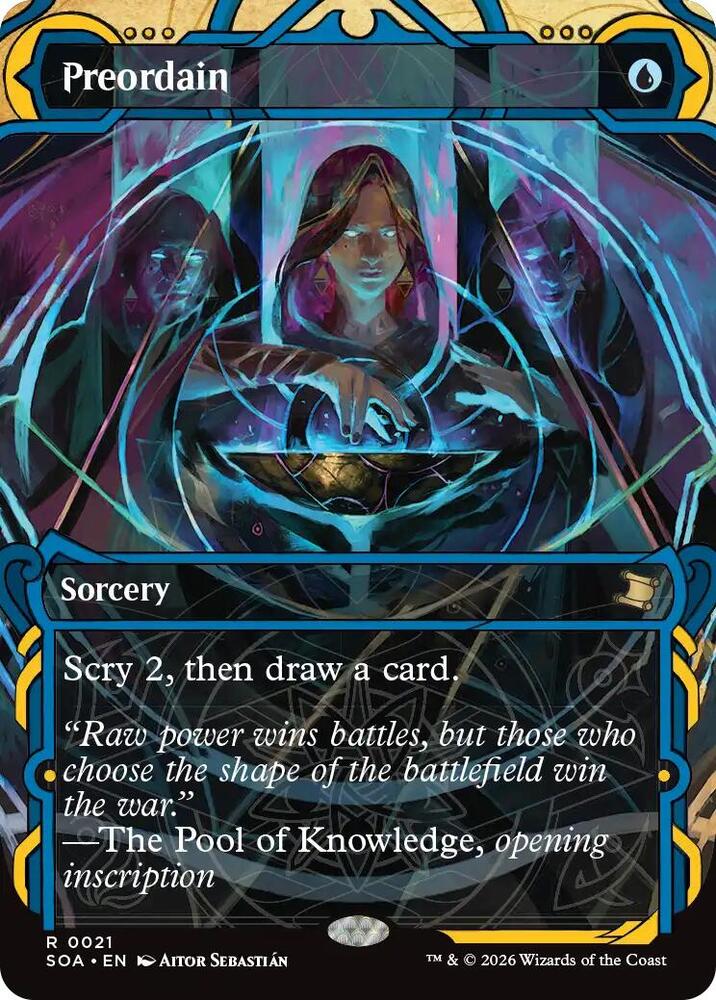 Magic: The Gathering Secrets of Strixhaven: Mystical Archive Preordain 21 R Near Mint (German)