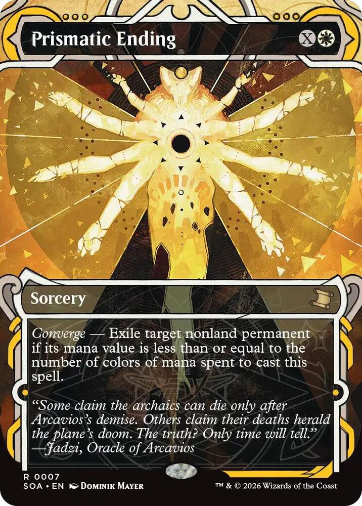 Magic: The Gathering Secrets of Strixhaven: Mystical Archive Prismatic Ending 7 R Near Mint Foil (Spanish)