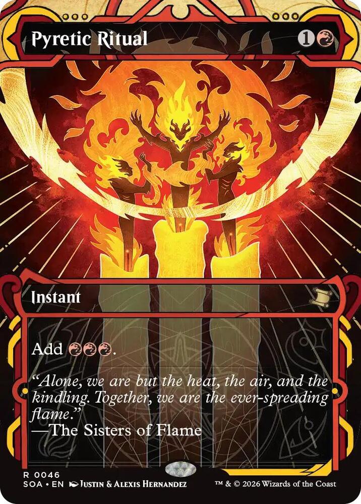 Magic: The Gathering Secrets of Strixhaven: Mystical Archive Pyretic Ritual 46 R Near Mint Foil (Japanese)