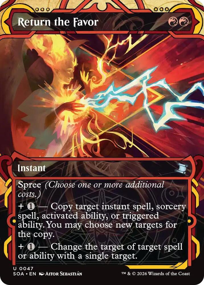 Magic: The Gathering Secrets of Strixhaven: Mystical Archive Return the Favor 47 U Near Mint Foil (German)
