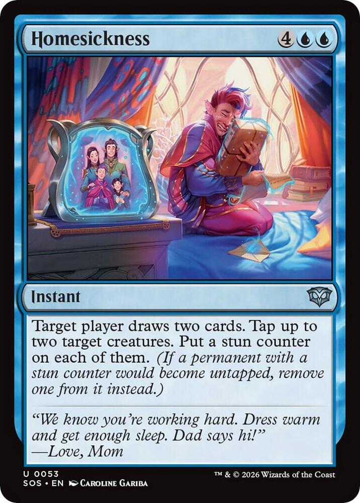 Magic: The Gathering Secrets of Strixhaven Homesickness 53 U Near Mint Foil (Japanese)