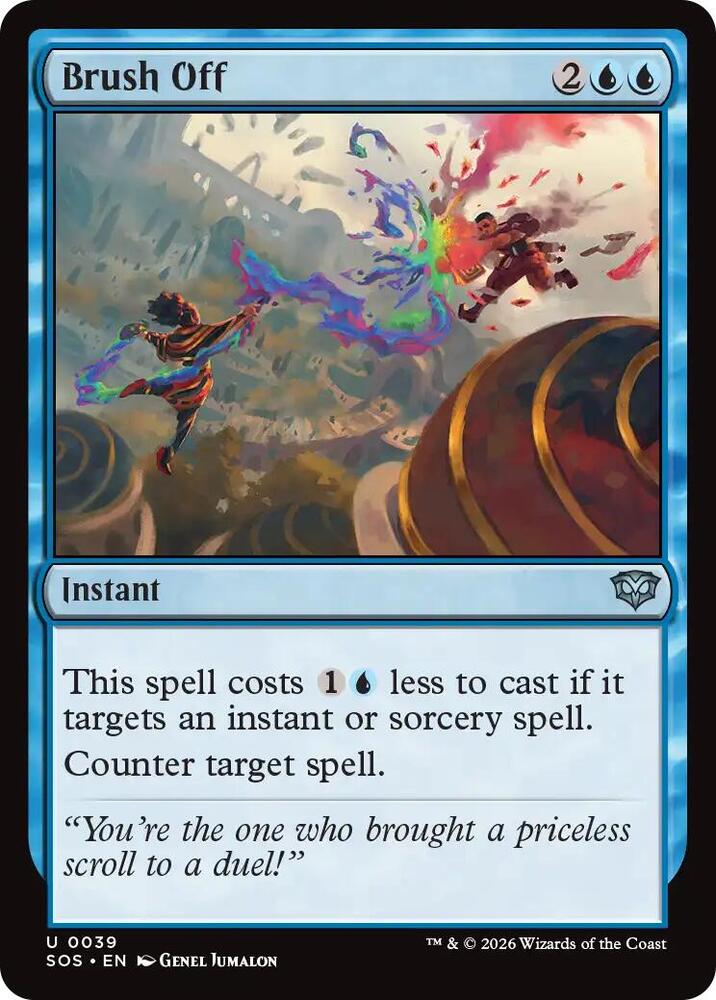 Magic: The Gathering Secrets of Strixhaven Brush Off 39 U Near Mint (French)