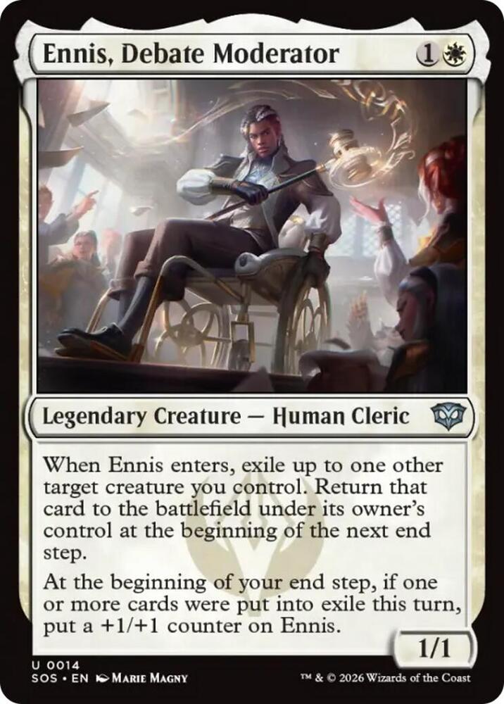 Magic: The Gathering Secrets of Strixhaven Ennis, Debate Moderator 14 U Near Mint (French)