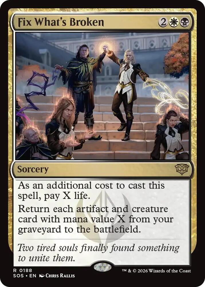 Magic: The Gathering Secrets of Strixhaven Fix What's Broken 188 R Near Mint Foil