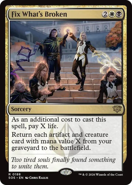 Magic: The Gathering Secrets of Strixhaven Fix What's Broken 188 R Near Mint (Italian)