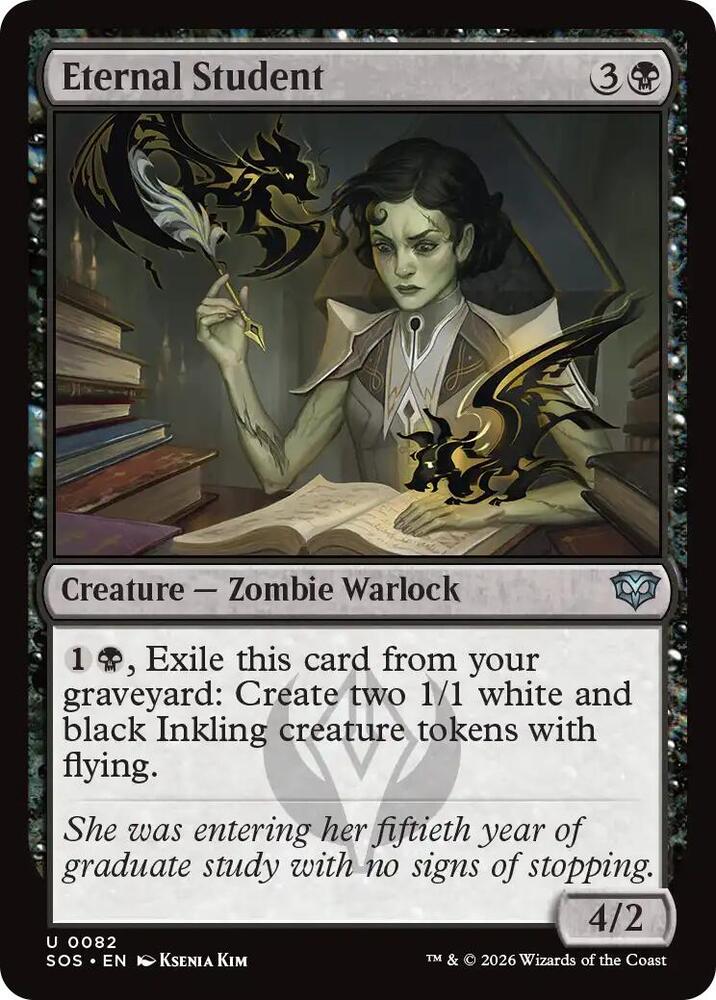 Magic: The Gathering Secrets of Strixhaven Eternal Student 82 U Near Mint Foil