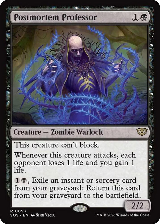Magic: The Gathering Secrets of Strixhaven Postmortem Professor 93 R Near Mint (French)