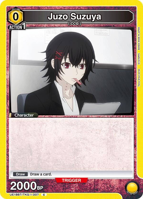 Union Arena UE18BT: Tokyo Ghoul Juzo Suzuya (007) UE18BT/TKG-1-007 Common Near Mint