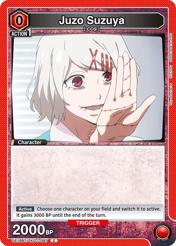 Union Arena UE18BT: Tokyo Ghoul Juzo Suzuya (087) UE18BT/TKG-1-087 Common Near Mint