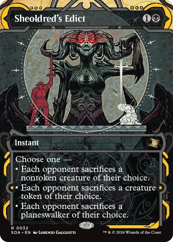 Magic: The Gathering Secrets of Strixhaven: Mystical Archive Sheoldred's Edict 32 R Near Mint (French)