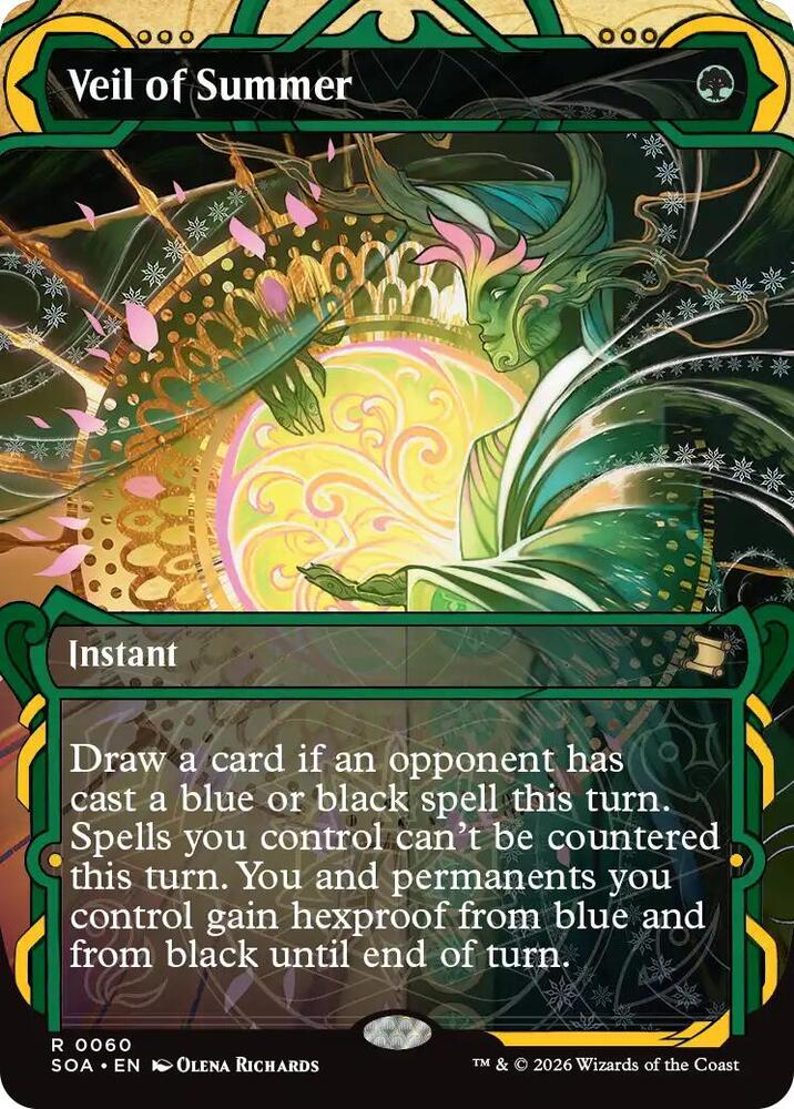 Magic: The Gathering Secrets of Strixhaven: Mystical Archive Veil of Summer 60 R Near Mint (Italian)