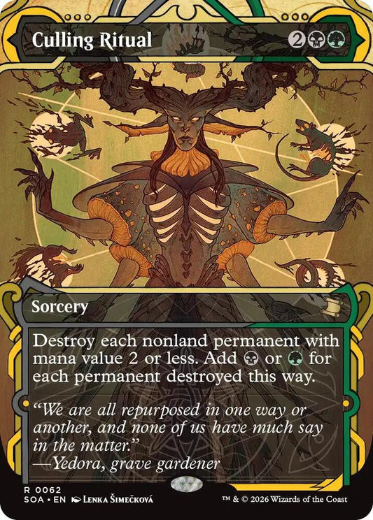 Magic: The Gathering Secrets of Strixhaven: Mystical Archive Culling Ritual 62 R Near Mint (Spanish)