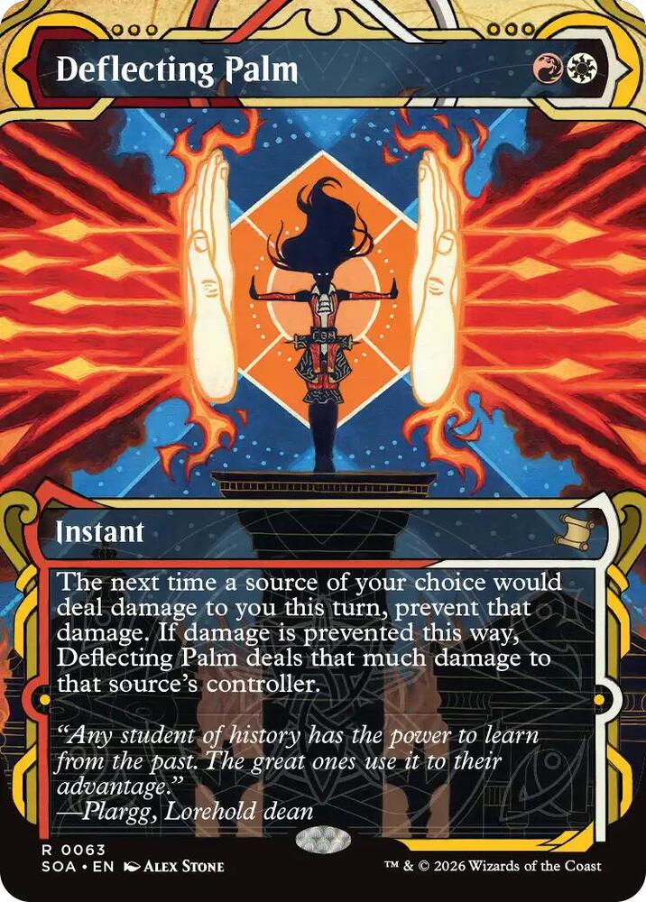 Magic: The Gathering Secrets of Strixhaven: Mystical Archive Deflecting Palm 63 R Near Mint (French)