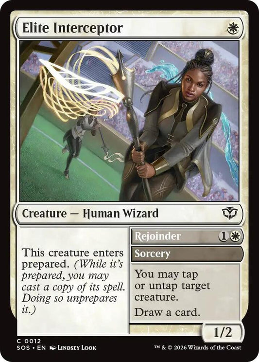 Magic: The Gathering Secrets of Strixhaven Elite Interceptor 12 C Near Mint Foil