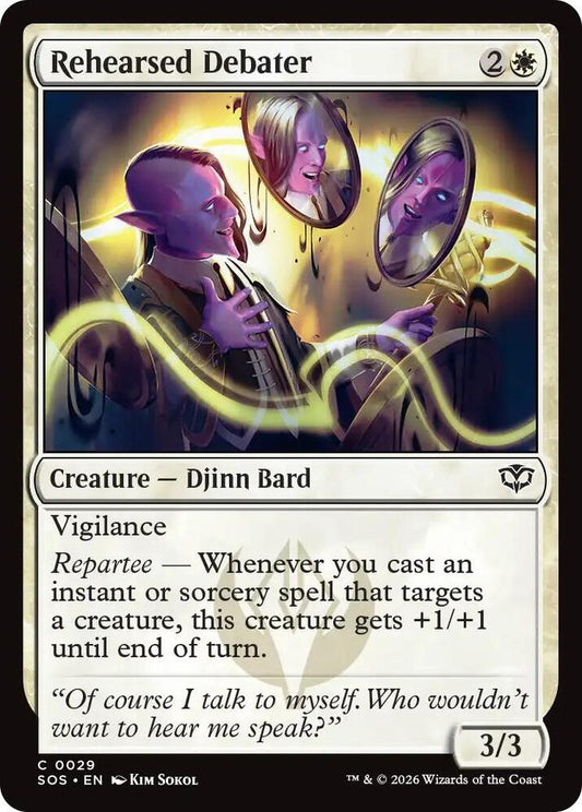 Magic: The Gathering Secrets of Strixhaven Rehearsed Debater 29 C Near Mint (French)