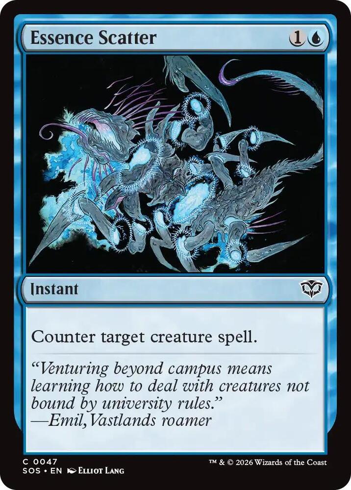 Magic: The Gathering Secrets of Strixhaven Essence Scatter 47 C Near Mint Foil (German)