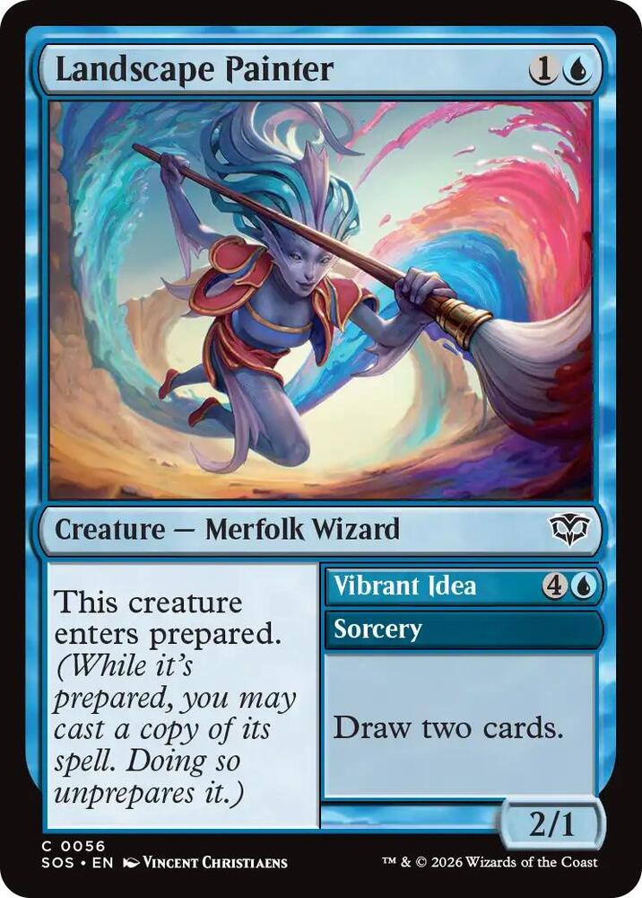 Magic: The Gathering Secrets of Strixhaven Landscape Painter 56 C Near Mint (Italian)