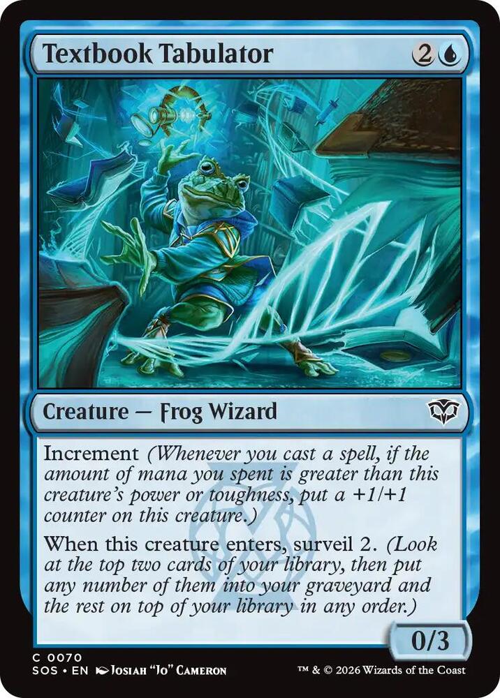 Magic: The Gathering Secrets of Strixhaven Textbook Tabulator 70 C Near Mint (French)