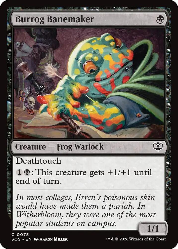 Magic: The Gathering Secrets of Strixhaven Burrog Banemaker 75 C Near Mint (German)