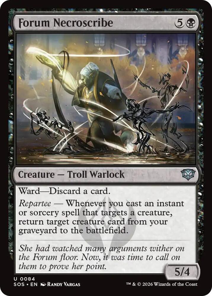 Magic: The Gathering Secrets of Strixhaven Forum Necroscribe 84 U Near Mint (German)